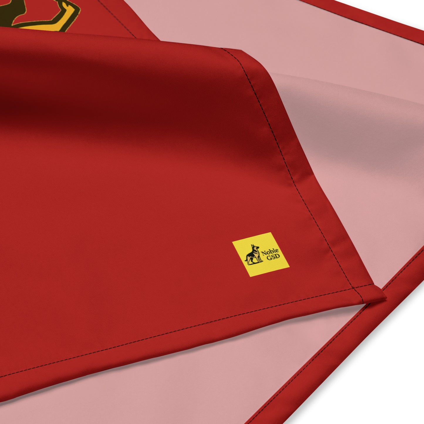 Noble GSD Premium Dog Bandana – Red