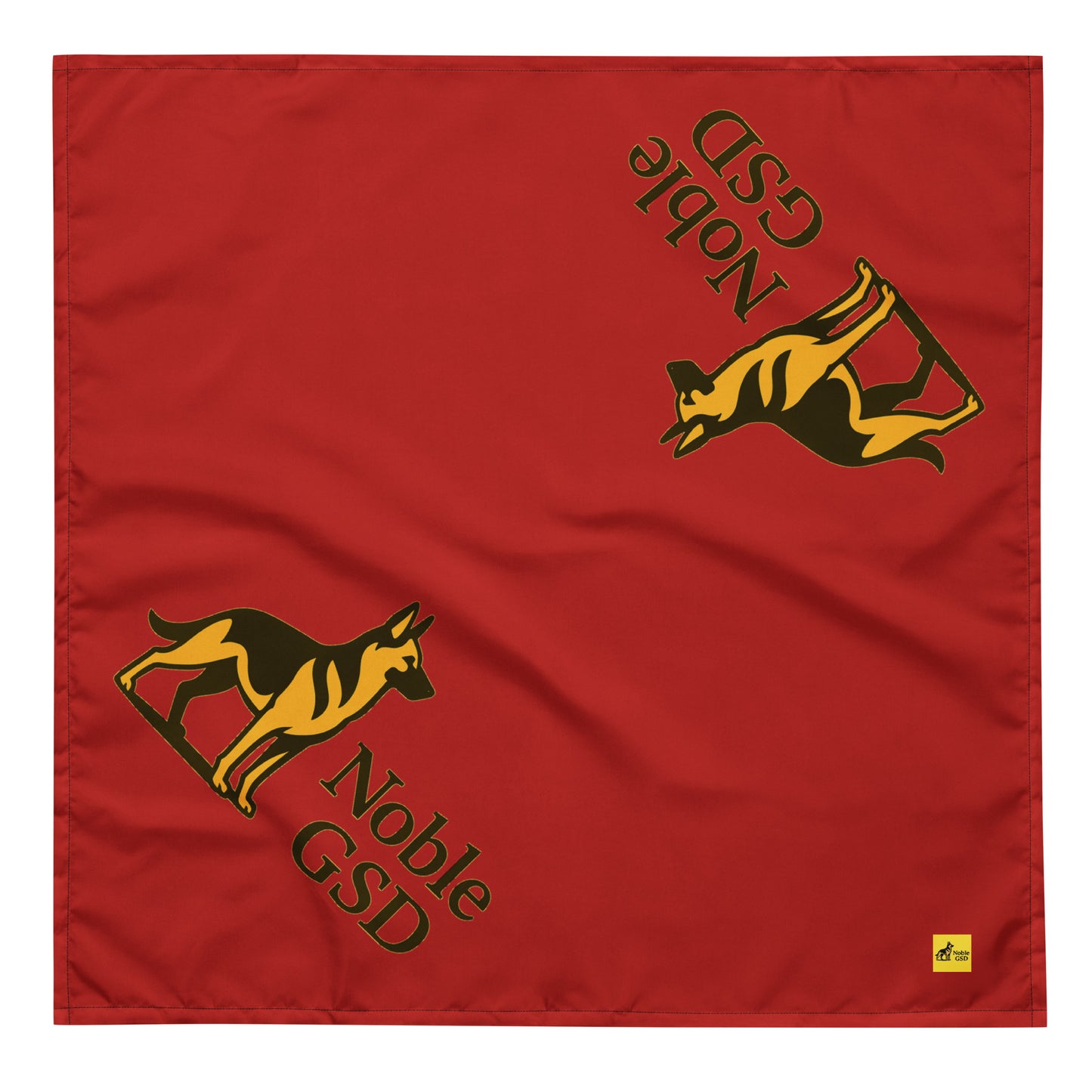 Noble GSD Premium Dog Bandana – Red