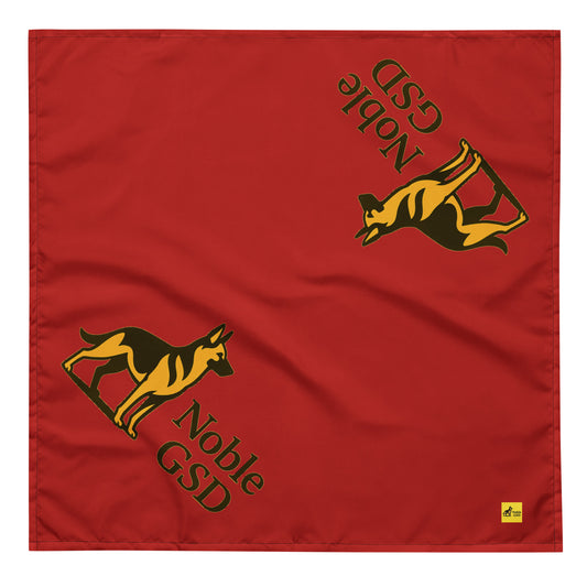Noble GSD Premium Dog Bandana – Red