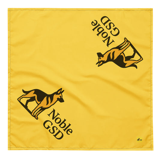Noble GSD Premium Dog Bandana – Yellow