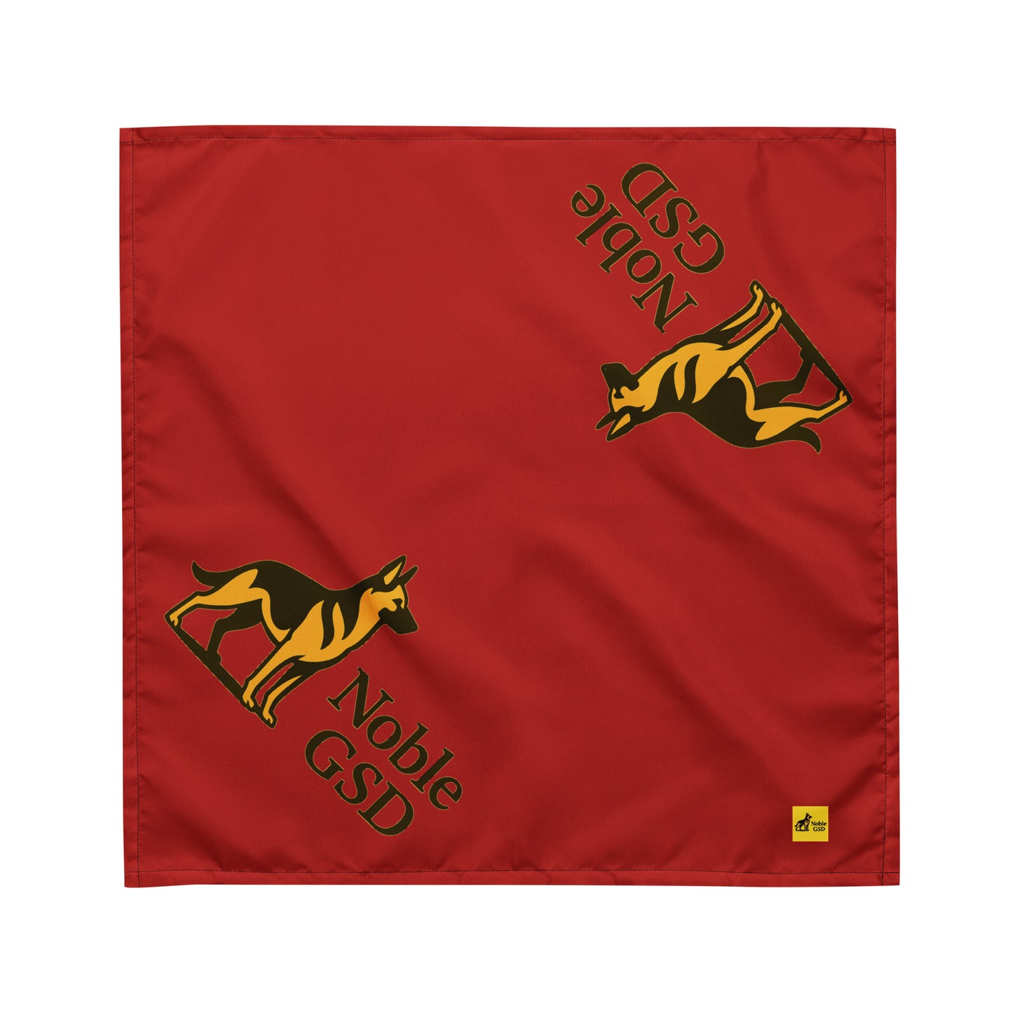 Noble GSD Premium Dog Bandana – Red