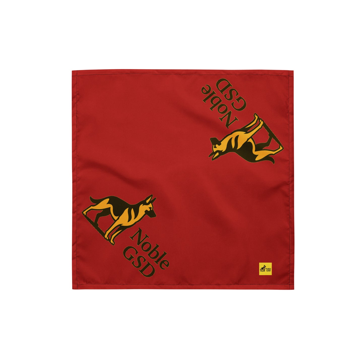 Noble GSD Premium Dog Bandana – Red